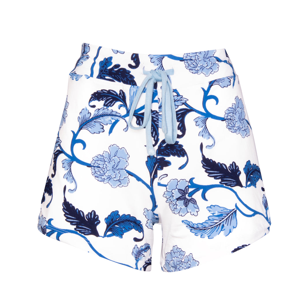 Blu Acanthus Ladies PJ Shorts..