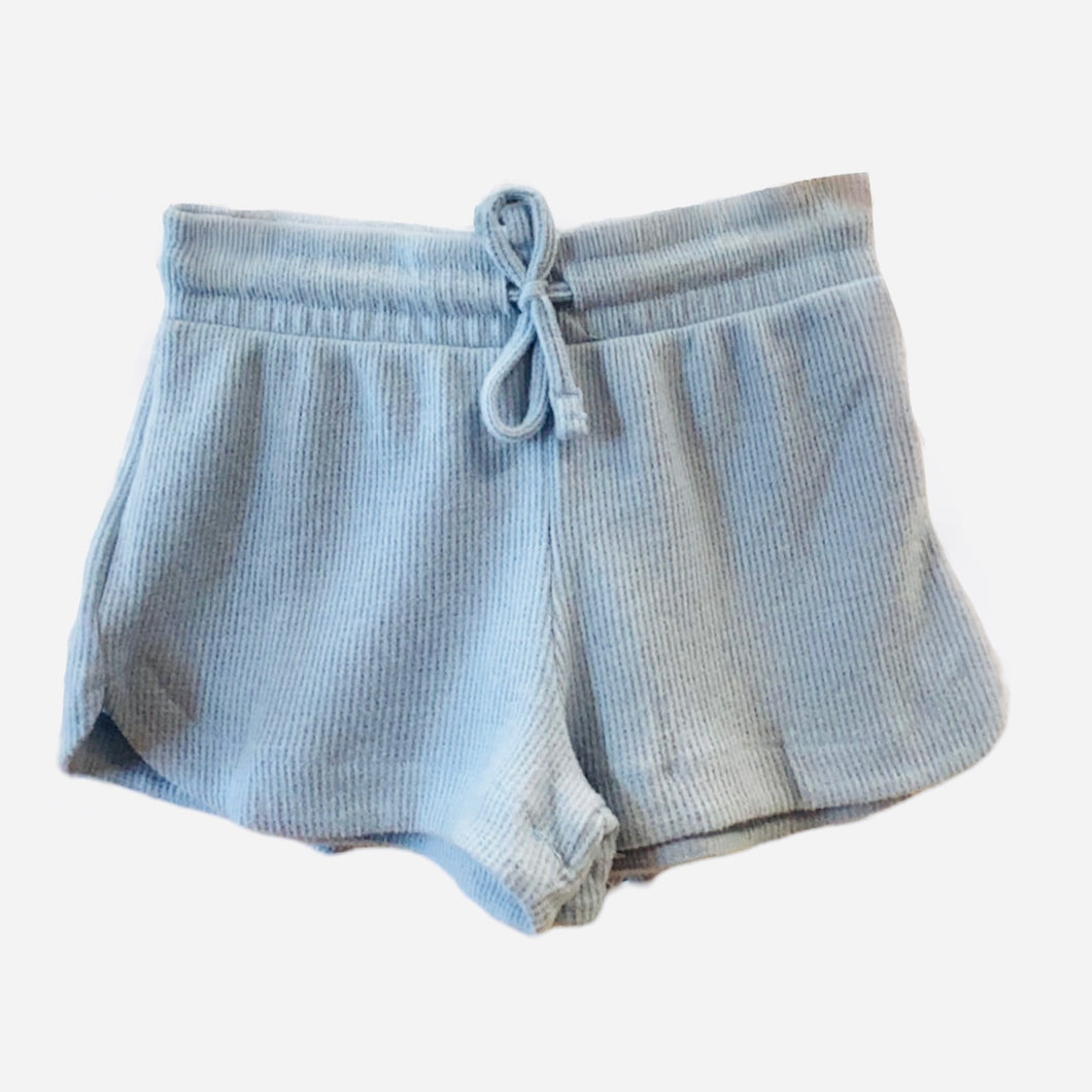 Powder Blue Waffle Short.