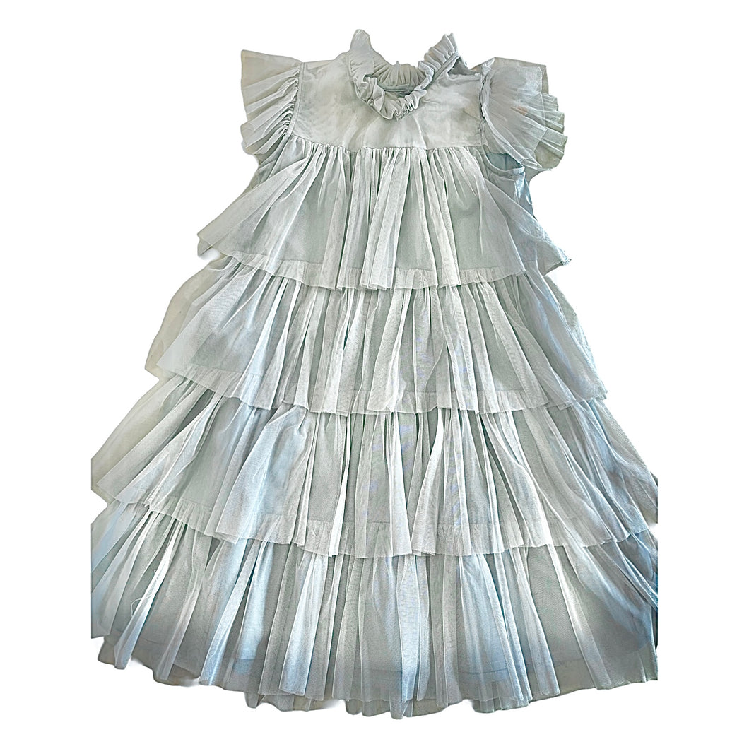 Blue/Grey Tulle Layered Dress.