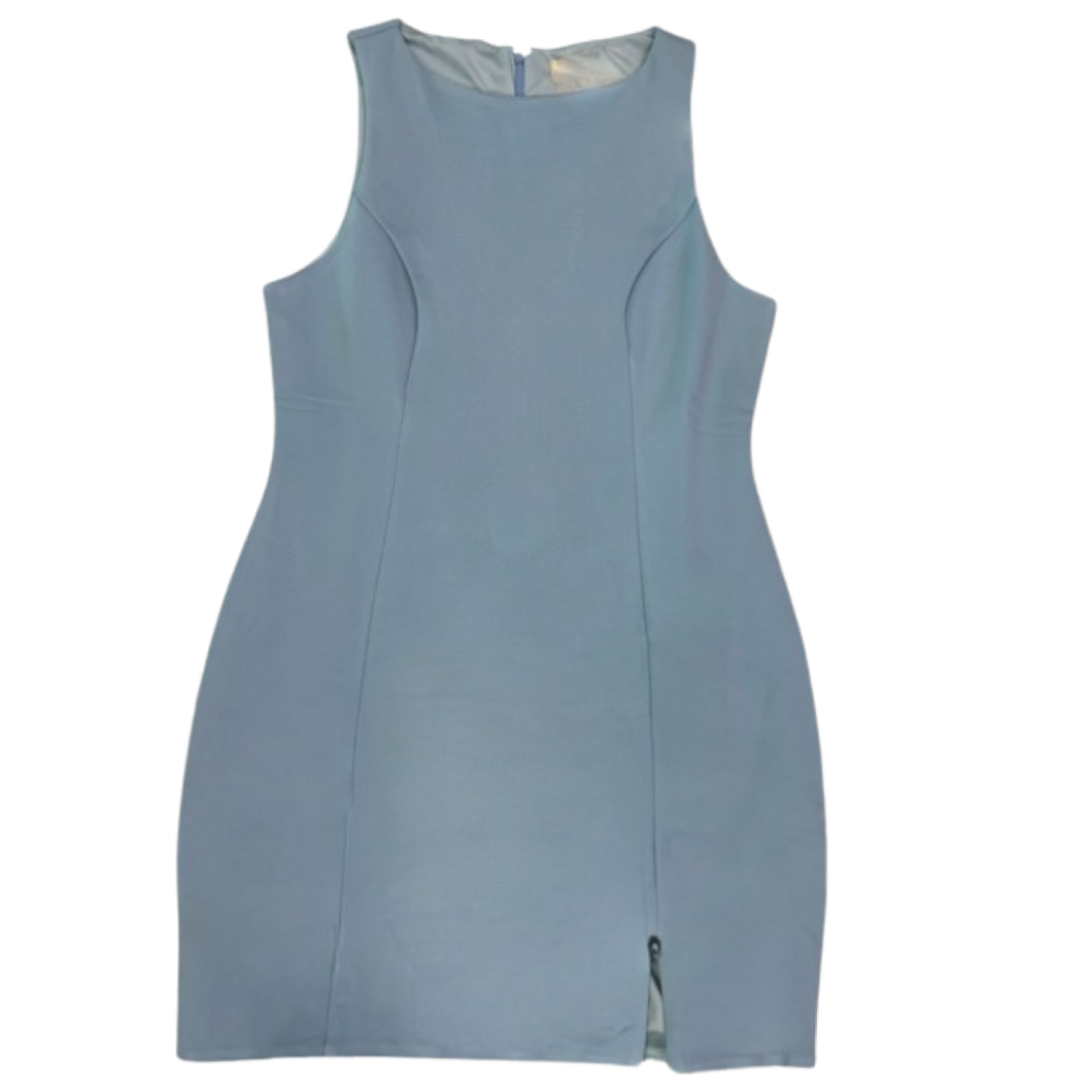 Juniors Lena Light Blue Fitted Dress..