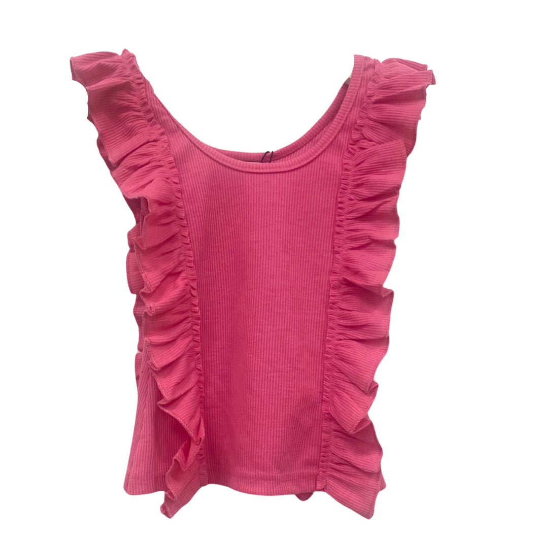 Girls Knitted Tank Top -Pink