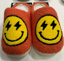 Load image into Gallery viewer, Adult Sized Orange Bolt Happy Slippers
