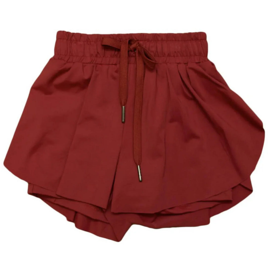 TEEN Crimson Swing Shorts..