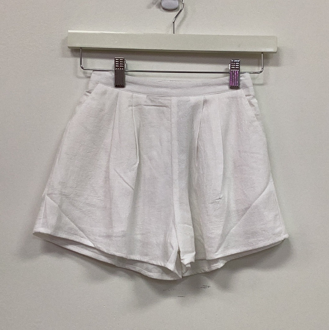 Girls Woven Shorts- White.